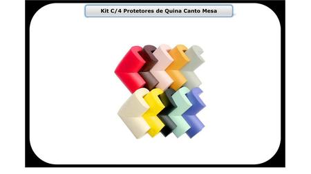 Kit C/4 Protetores de Quina Canto Mesa