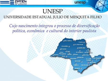 UNESP UNIVERSIDADE ESTADUAL JULIO DE MESQUITA FILHO