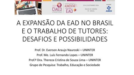 Prof. Dr. Everson Araujo Nauroski – UNINTER