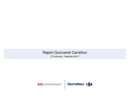 Report Quinzenal Carrefour