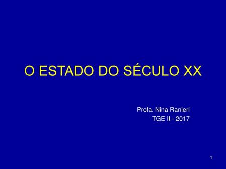 Profa. Nina Ranieri TGE II