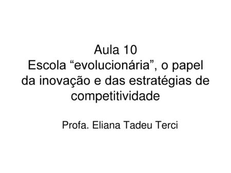 Profa. Eliana Tadeu Terci