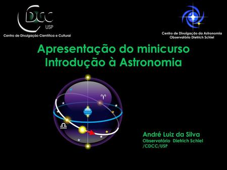 Apresentação do minicurso Introdução à Astronomia