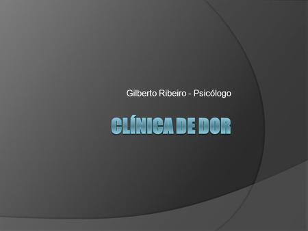 Gilberto Ribeiro - Psicólogo