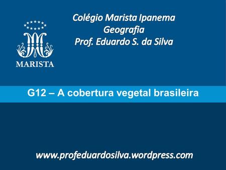 G12 – A cobertura vegetal brasileira