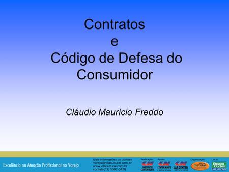 Contratos e Código de Defesa do Consumidor