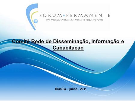 Brasília – junho - 2011 Comitê Rede de Disseminação, Informação e Capacitação.