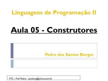 Linguagens de Programação II