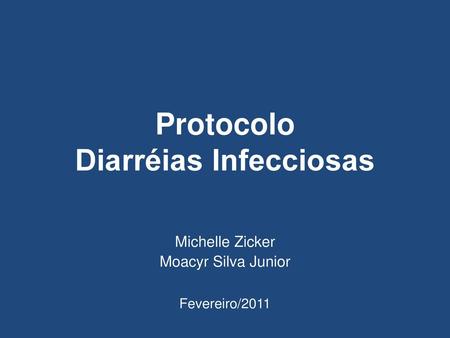 Protocolo Diarréias Infecciosas