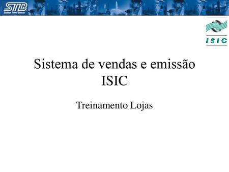 Sistema de vendas e emissão ISIC
