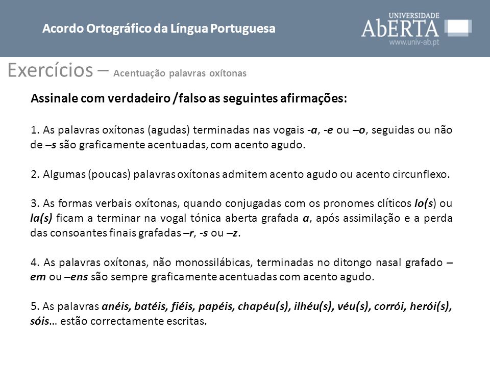 Acordo Ortográfico da Língua Portuguesa - ppt video online carregar