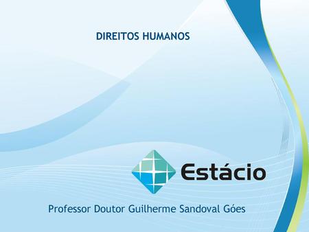 DIREITOS HUMANOS Professor Doutor Guilherme Sandoval Góes.