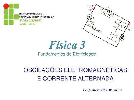Física 3 OSCILAÇÕES ELETROMAGNÉTICAS E CORRENTE ALTERNADA