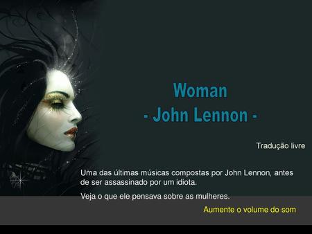 Woman - John Lennon - Tradução livre