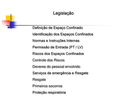 PPT - NR-33 SEGURANÇA E SAÚDE NOS TRABALHOS EM ESPAÇOS CONFINADOS  PowerPoint Presentation - ID:7015252