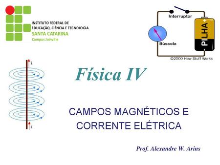 Física IV CAMPOS MAGNÉTICOS E CORRENTE ELÉTRICA