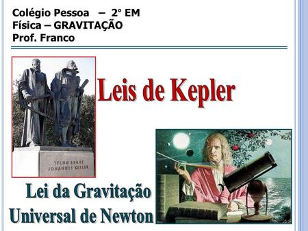 Leis de Kepler Universal de Newton