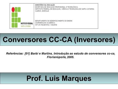 Conversores CC-CA (Inversores)