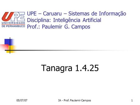 IA - Prof. Paulemir Campos