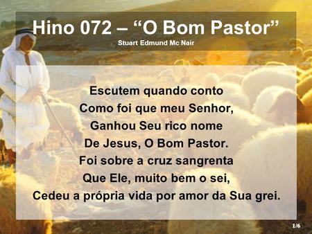 Hino 072 – “O Bom Pastor” Stuart Edmund Mc Nair