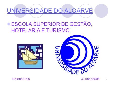 UNIVERSIDADE DO ALGARVE