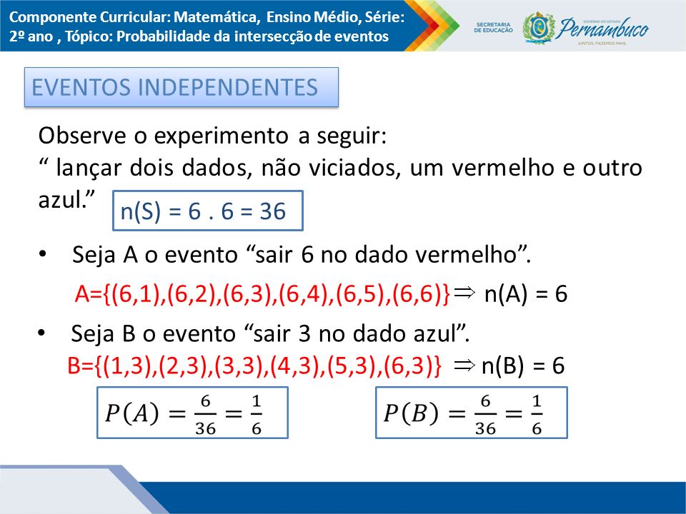 Probabilidade de dois eventos! #Matemática #probabilidade #enem #concu