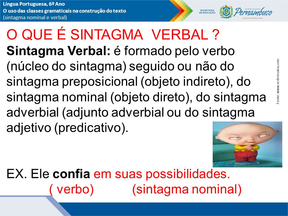 Língua Portuguesa, 6º Ano O uso das classes gramaticais na construção do texto