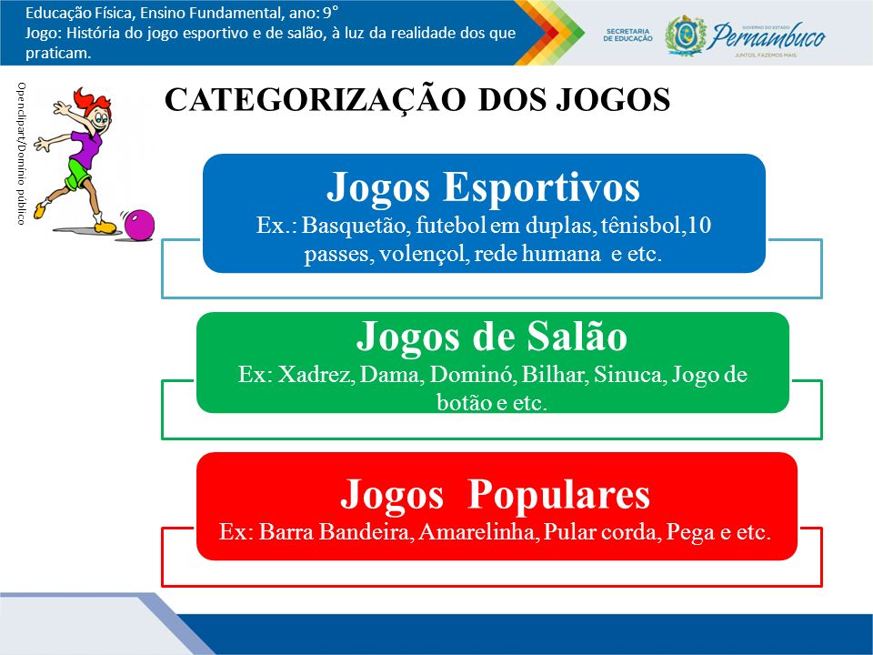 Qual e a diferença entre jogos de salão. populares e esportivos