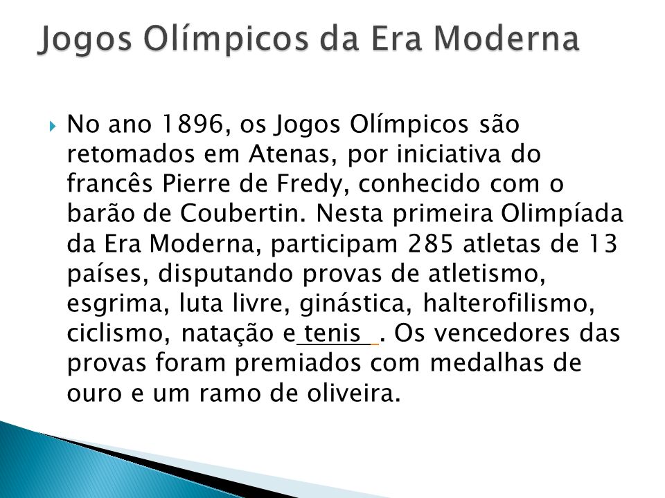 Jogos Olímpicos da Era Moderna