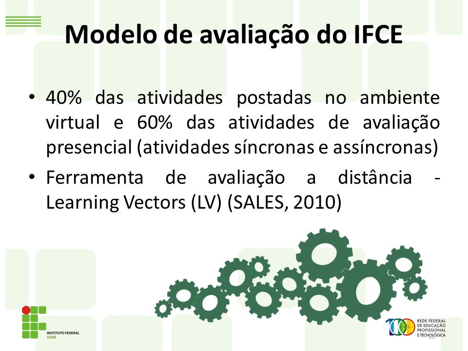 Modelo de avaliação do IFCE