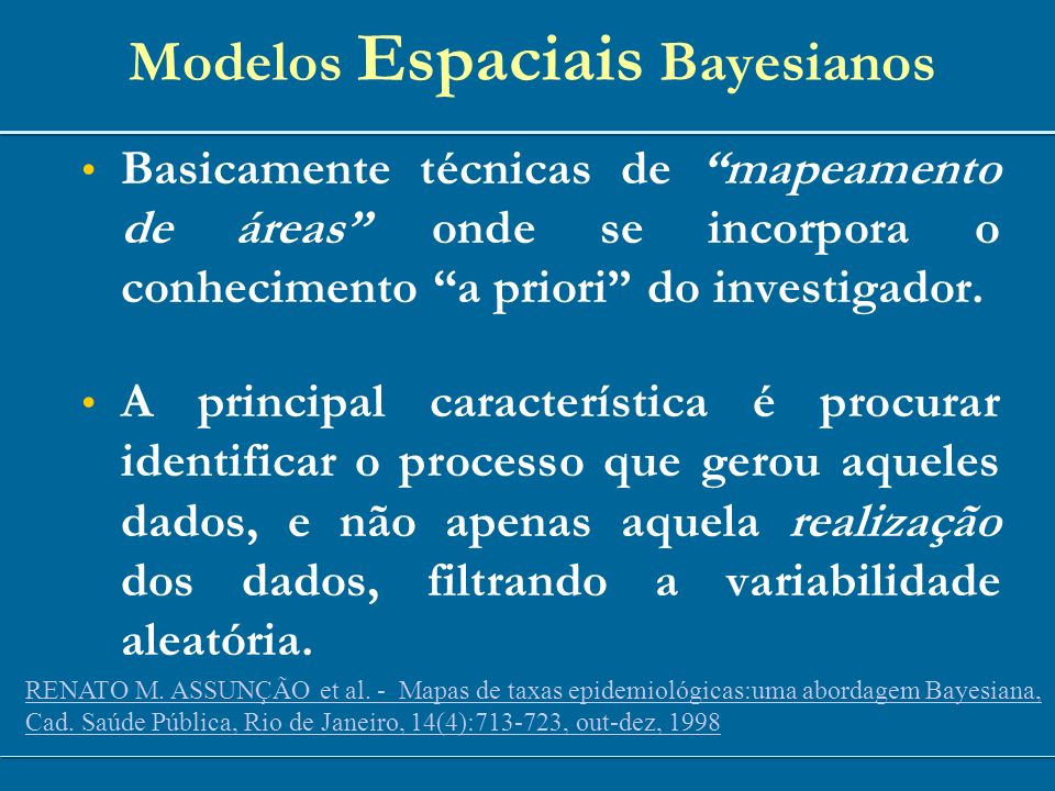 Modelos Espaciais Bayesianos