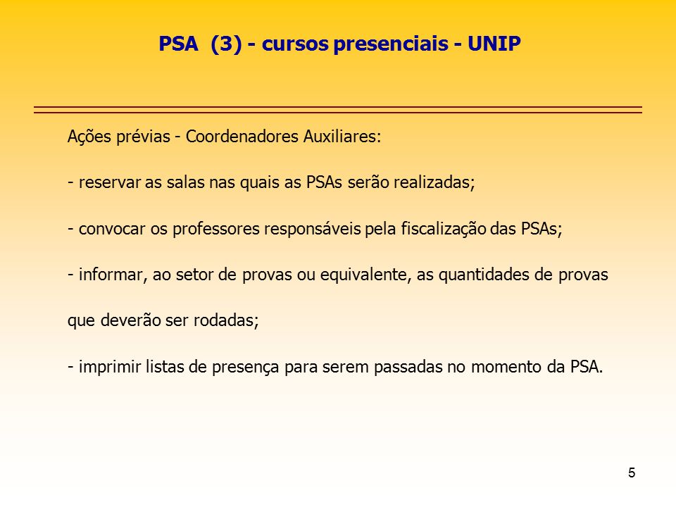 PSA (3) - cursos presenciais - UNIP