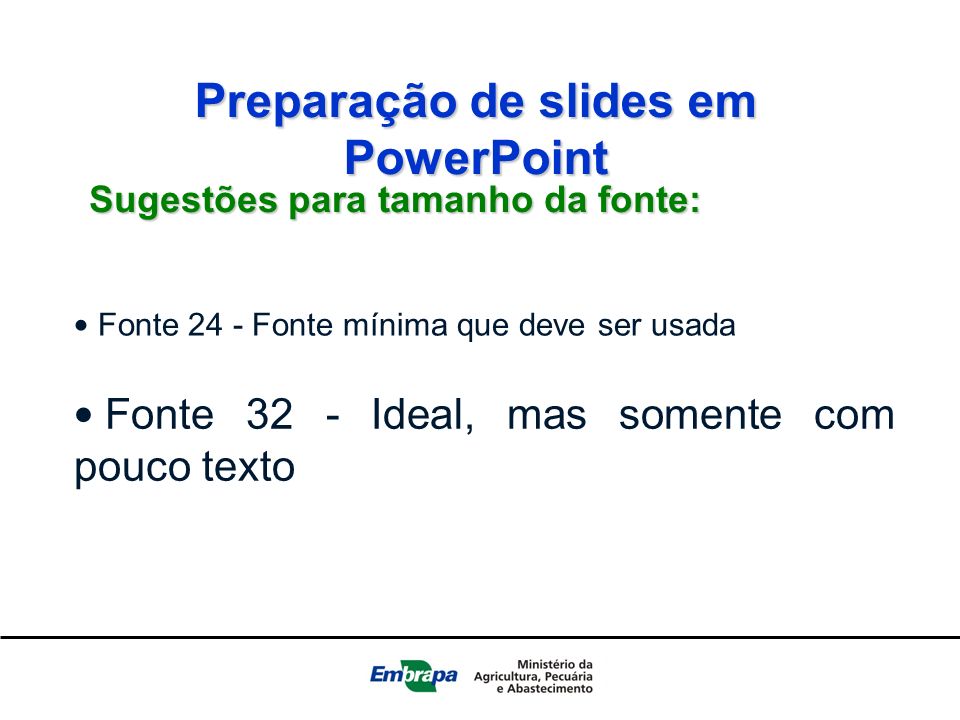 Sugestões de slides para powerpoint
