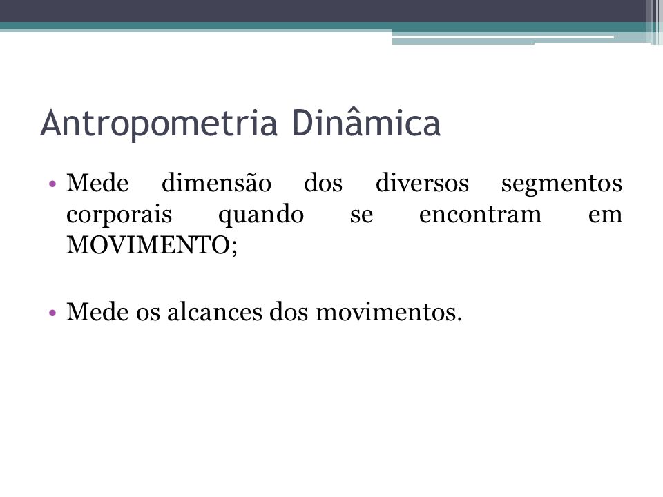 Antropometria Dinâmica