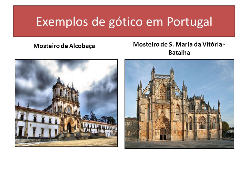 Exemplos de gótico em Portugal