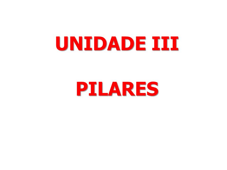 UNIDADE III PILARES