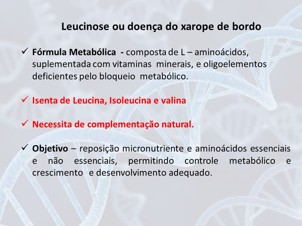 Doença da urina do xarope do bordo: conheça a leucinose. – Bruzaca