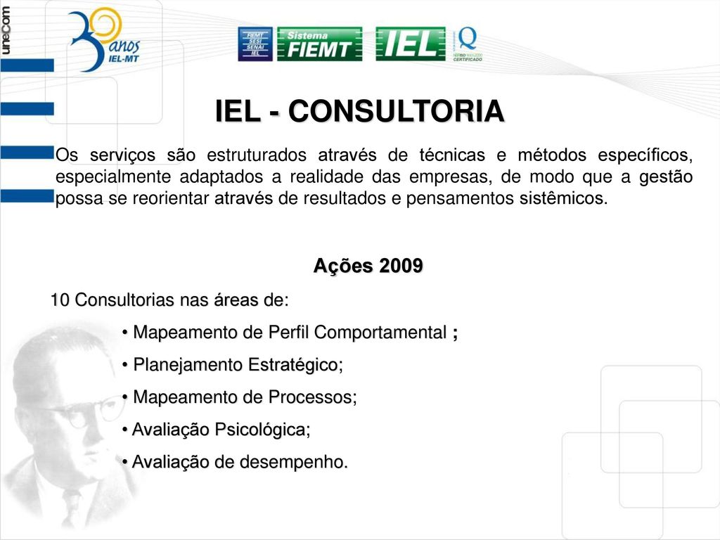 IEL - CONSULTORIA Ações 2009