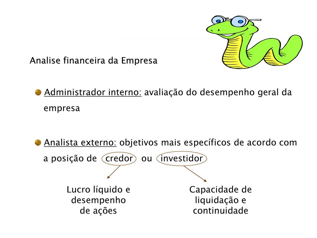 Analise financeira da Empresa