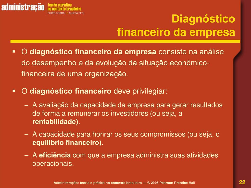 Diagnóstico financeiro da empresa