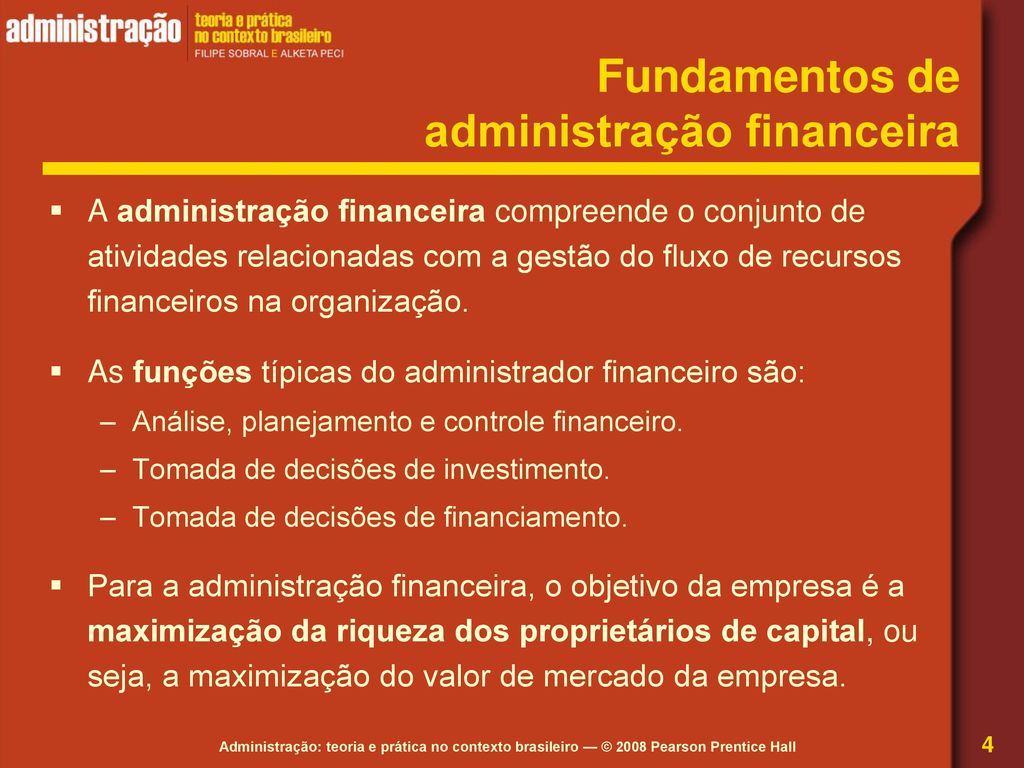 Fundamentos de administração financeira