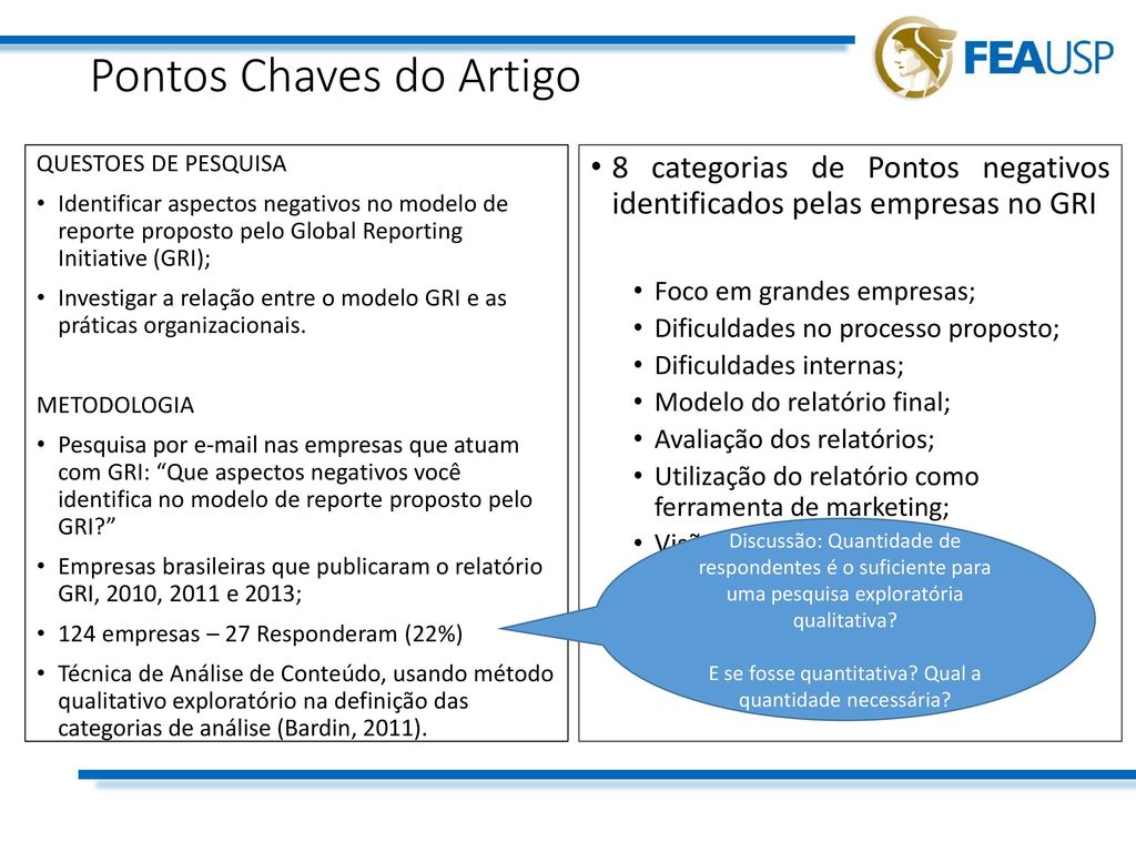 Aspectos negativos no modelo de reporte - ppt carregar