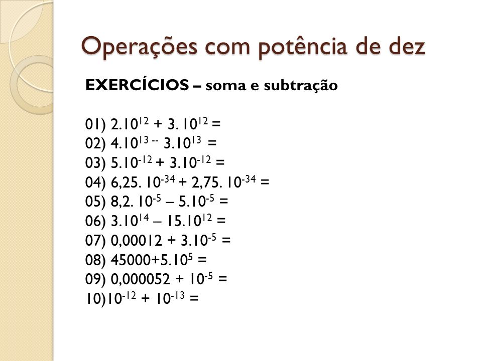 Notação Científica - O que é? Potencias, Operações e Exercícios 