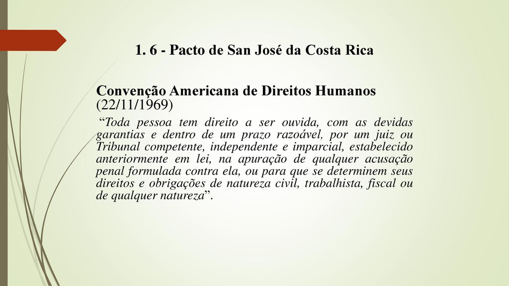 Pacto de San José da Costa Rica