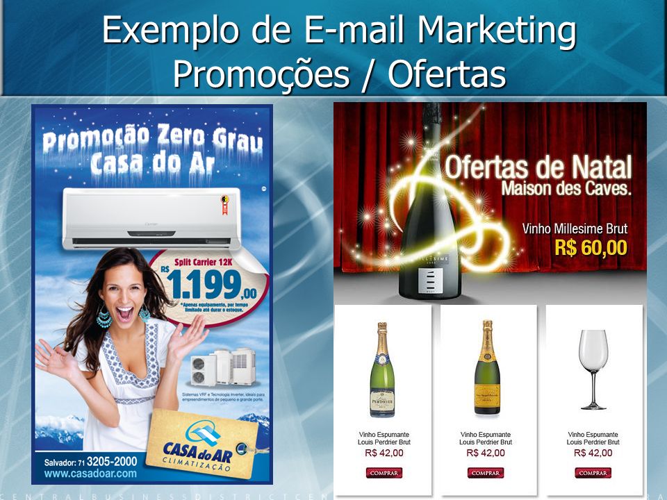 Exemplo de  Marketing Promoções / Ofertas