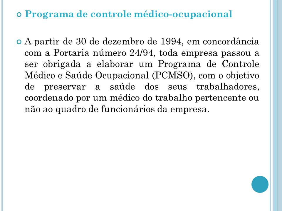 Programa de controle médico-ocupacional
