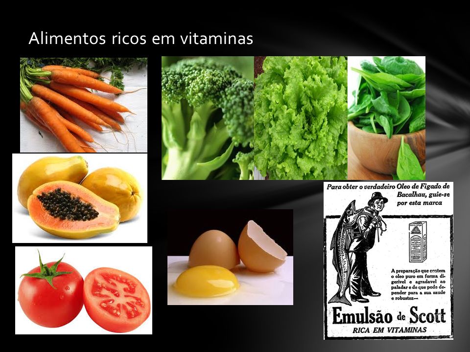 Alimentos ricos em vitaminas