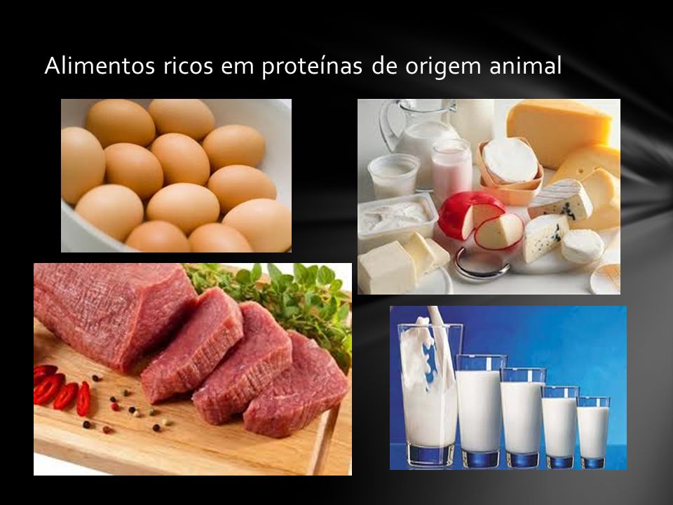Alimentos ricos em proteínas de origem animal