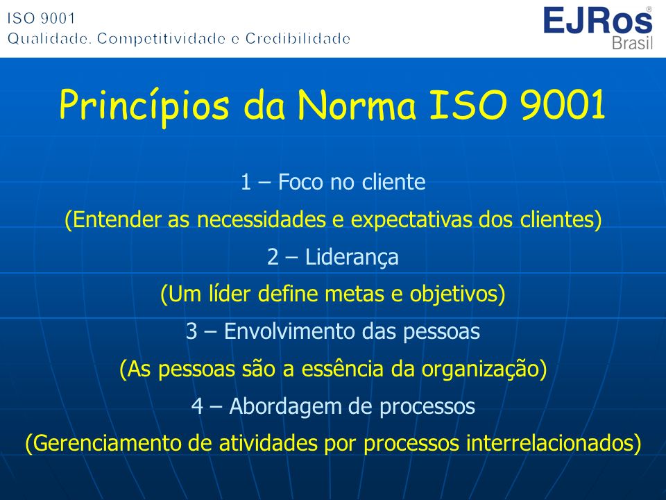 Princípios da Norma ISO 9001