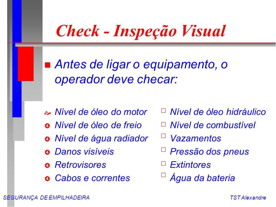 Check - Inspeção Visual